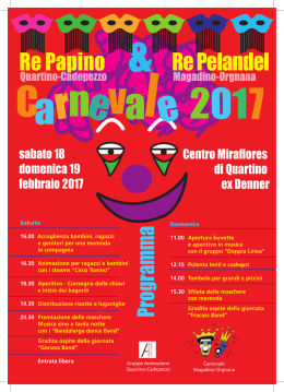 Programma Carnevale Magadino