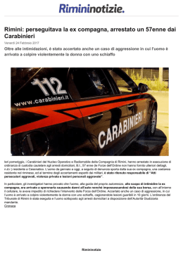 Rimini: perseguitava la ex compagna, arrestato un
