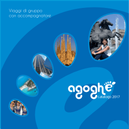 catalogo 2017 - Agoghè Travel