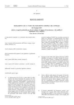 regolamento (UE) n. 575/2013 - EUR-Lex