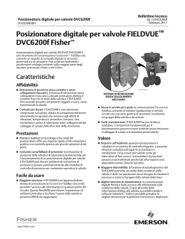 Posizionatore digitale per valvole FIELDVUE DVC6200f