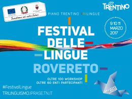 Slide presentazione Festival delle Lingue
