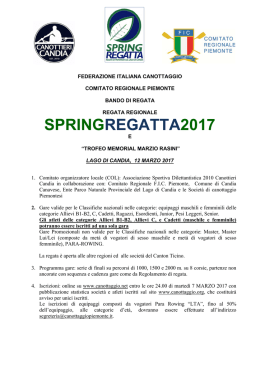 springregatta2017 - Federazione Italiana Canottaggio