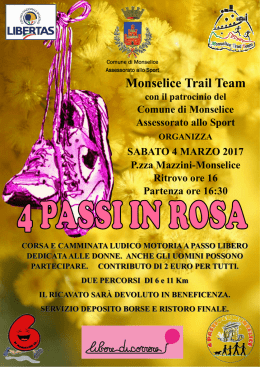 4 passi in rosa 2017 - Comune di Monselice