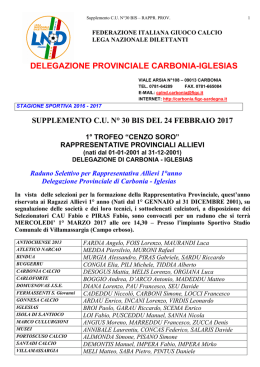 delegazione provinciale carbonia-iglesias