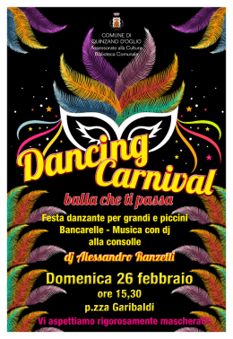 Dancing Carnival - Comune di Quinzano d`Oglio