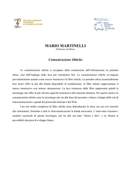 Comunicazioni Ottiche - Milano - Istituto Lombardo Accademia di