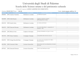 Educazione di comunità - Università degli Studi di Palermo