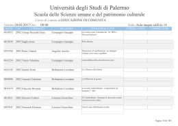 Educazione di comunità - Università degli Studi di Palermo