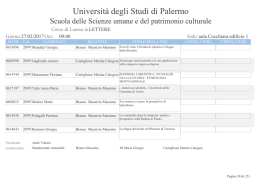 Lettere - Università degli Studi di Palermo