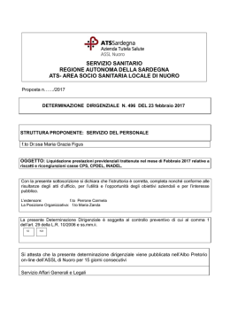 servizio sanitario regione autonoma della sardegna ats