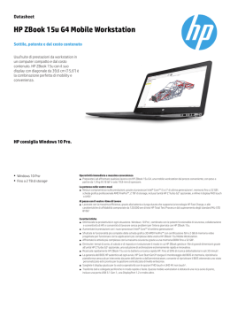 HP ZBook 15u G4 Mobile Workstation