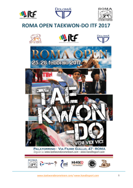 roma open taekwon-do itf 2017