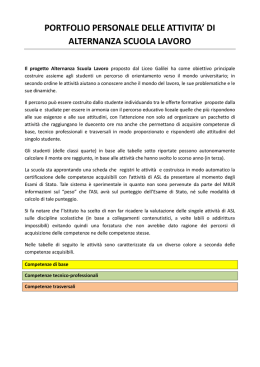 scheda/portfolio - Liceo Galileo Galilei