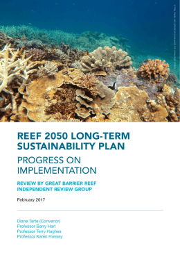 reef 2050 long-term sustainability plan - WWF