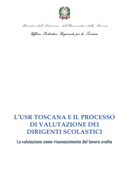 USR Toscana e il processo di valutazione dei