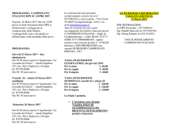 www.prosegugio.it - PROGRAMMA CAMPIONATO ITALIANO 2017