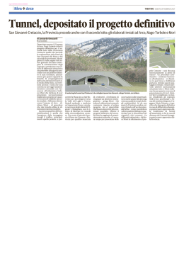 S. Giovanni-Cretaccio tunnel, depositato