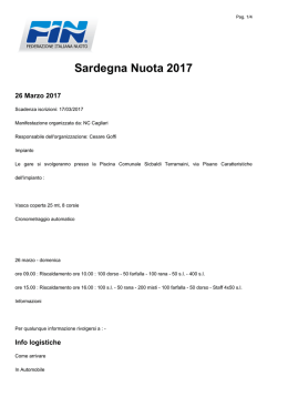 Sardegna Nuota 2017