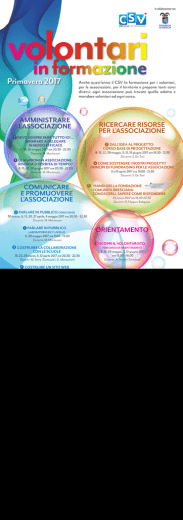 SCARICA IL POSTER DEI CORSI Primavera 2017