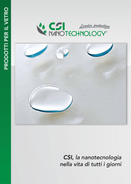brochure vetro csi - CSI Nanotechnology