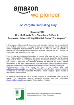 Locandina in pdf - Placement Tor Vergata