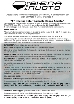 1° Meeting Interregionale Coppa Amiata