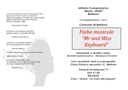 Fiaba musicale “Mr and Miss Keyboard”