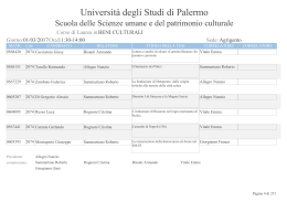 Beni culturali - Università degli Studi di Palermo