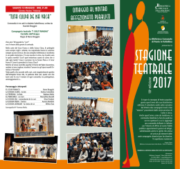 Teatro Ponte 2017 - Consorzio Turistico Sondrio e Valmalenco