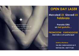 Marted&igrave; 22 e Mercoled&igrave; 23 Febbraio