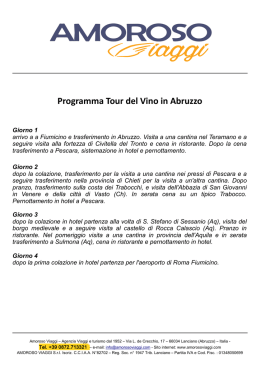 Abruzzo - Movimento Turismo del Vino