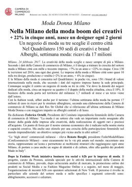 Moda Donna Milano Nella Milano della moda boom dei creativi + 22