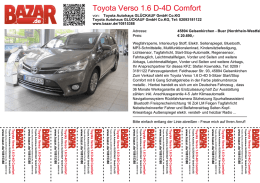 Toyota Verso 1.6 D-4D Comfort