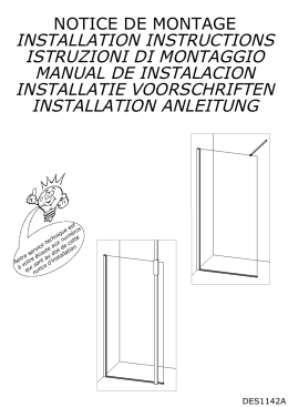 installation instructions istruzioni di montaggio manual de