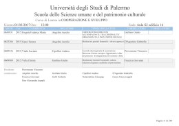 Cooperazione e sviluppo - Università degli Studi di Palermo