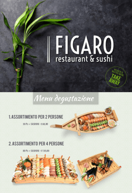 Menu degustazione - Ristorante Figaro
