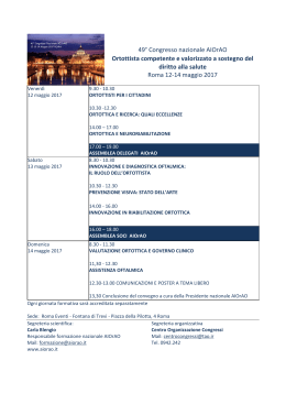 Programma preliminare