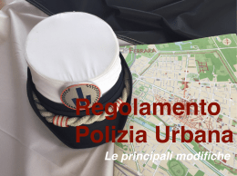 Regolamento Polizia Urbana