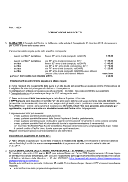 Leggi la circolare - Ordine degli Ingegneri della Provincia di Milano