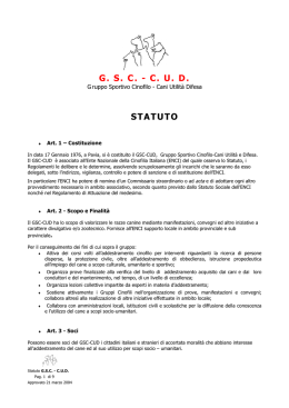Statuto - GSC-CUD