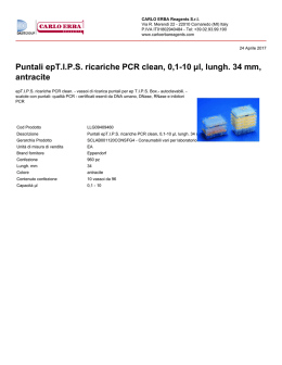 Puntali epT.IPS ricariche PCR clean, 0,1-10 µl, lungh