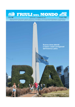 Buenos Aires attende a marzo i nostri corregionali dell`America Latina
