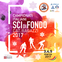 Scarica il depliant - Campionati Italiani Sci di Fondo 3 - 4
