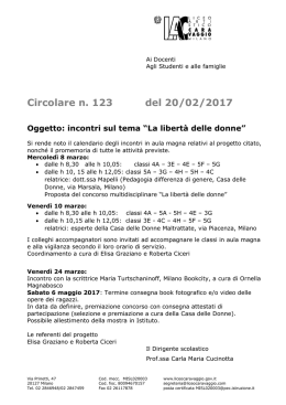 n.123 – Libertà donne - Liceo Artistico Caravaggio