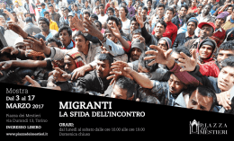 Invito inaugurazione mostra Migranti