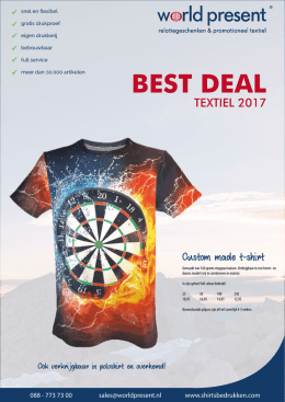 BEST DEAL - Shirtsbedrukken.com
