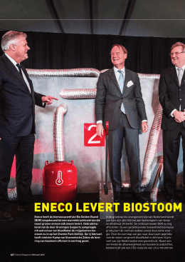 eneco levert biostoom aan akzo - Wageningen UR E