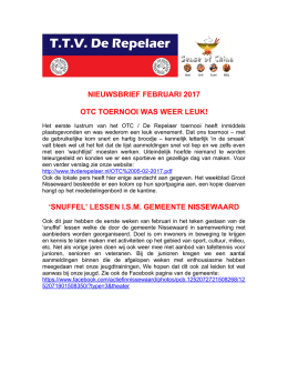Februari 2017 - TTV De Repelaer