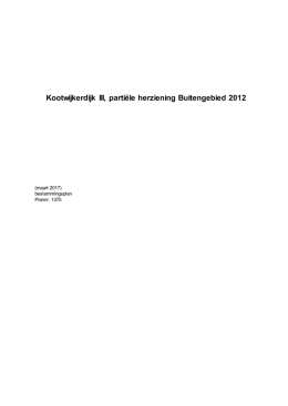 Kootwijkerdijk III, partiële herziening Buitengebied 2012